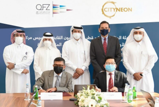 CITYNEON HOLDINGS SIGNS DEVELOPMENT DEAL WITH QATAR FREE ZONES