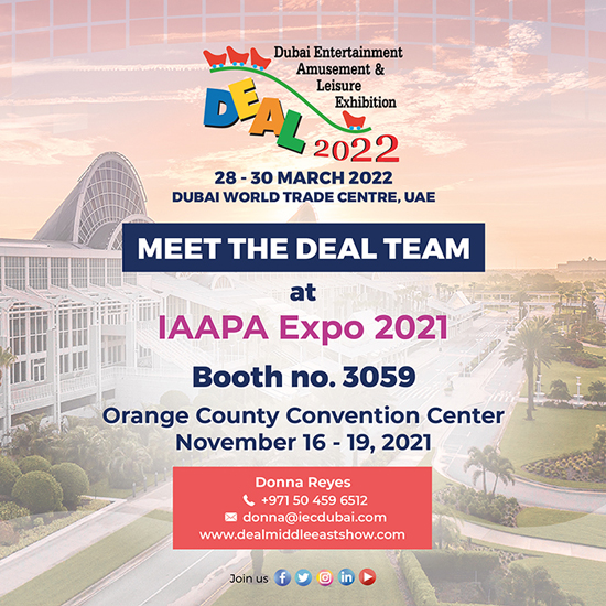 DEAL TEAM TO BE AT IAAPA EXPO 