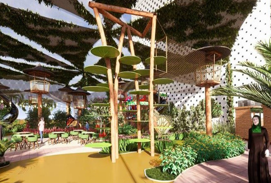 DUBAI'S INDOOR RAINFOREST THE GREEN PLANET IS EXTENDING OUTDOORS WITH ADVENTURE PARK